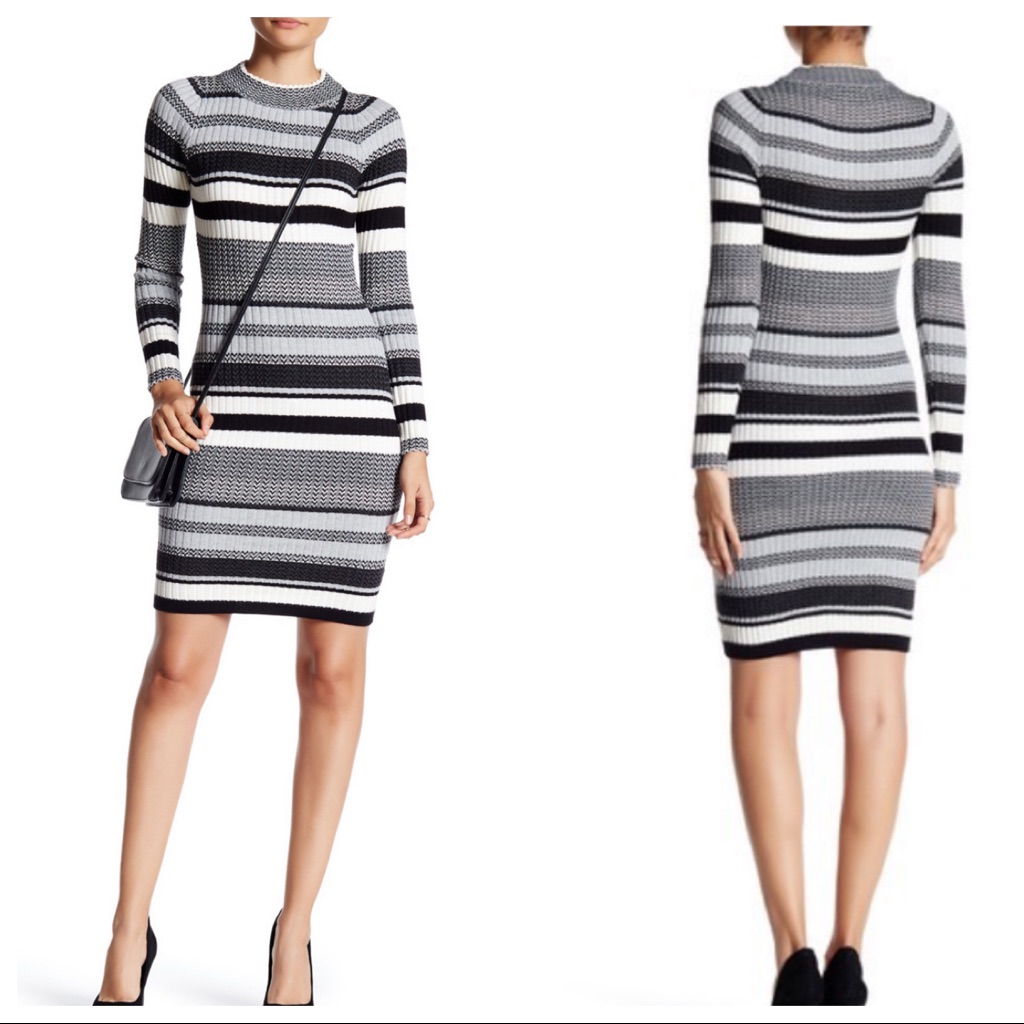Romeo & Juliet Couture Stripe Sweater Dress